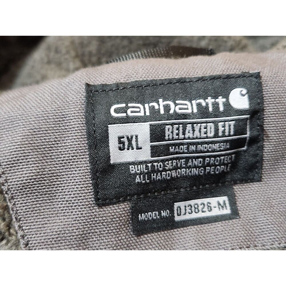 Carhartt Washed Duck Sherpa‑Lined Utility Jacket 5XL Relaxed Fit - Picture 12 of 12